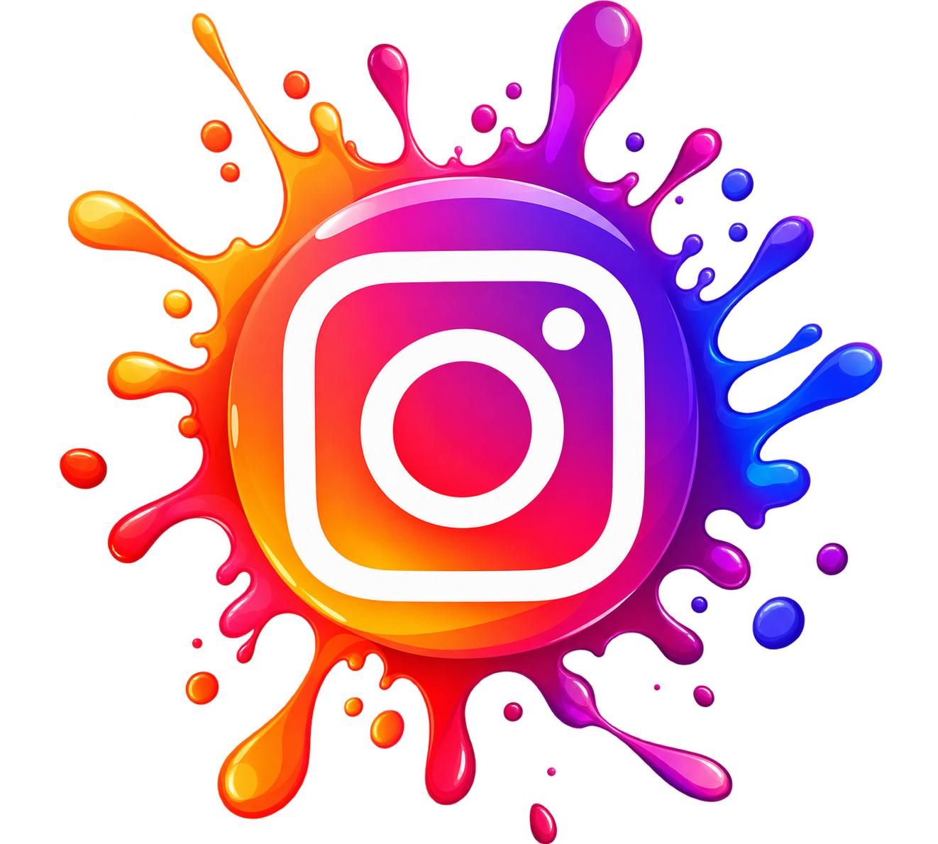 Instagram Splash Logo PNG – Transparent Instagram Logo