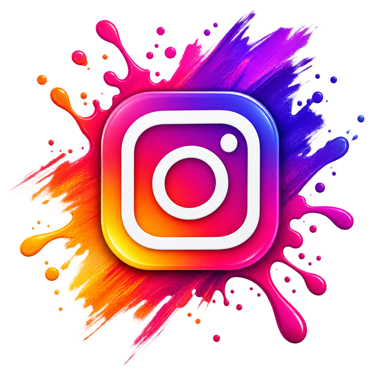 Instagram Splash Logo PNG – Transparent Instagram Logo
