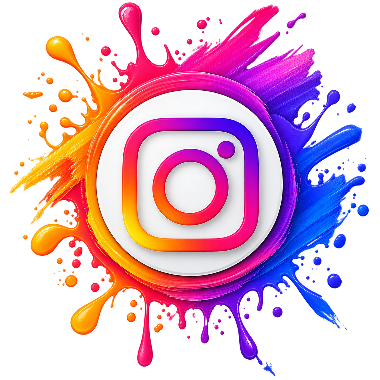 Instagram Splash Logo PNG – Transparent Instagram Logo