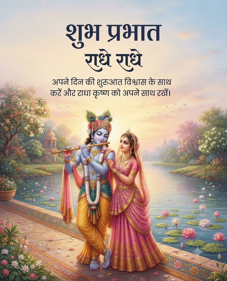 Radha Krishna Good Morning Blessings
