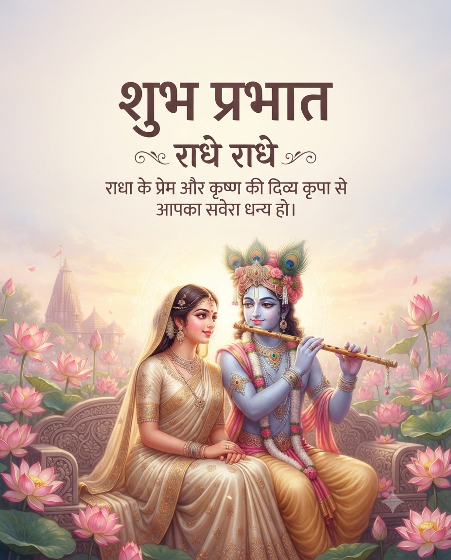 Radha Krishna Good Morning Love & Blessings